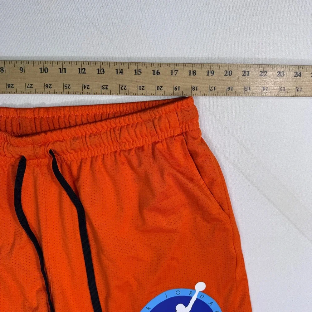 Jordan Flight Club Mesh Shorts Men's 3XL Orange Basketball Gym DV7602-817 Active